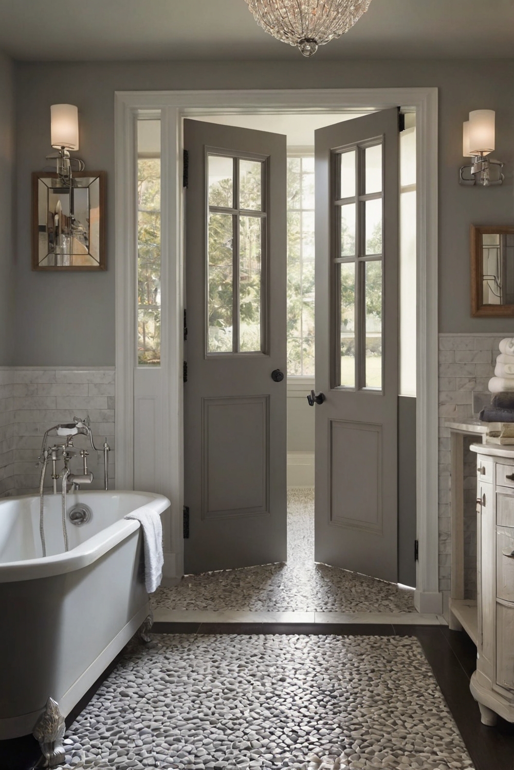 bathroom design tips, bathroom remodeling ideas, bathroom renovation, antique doors bathroom, vintage bathroom decor, bathroom interior design, bathroom design inspiration