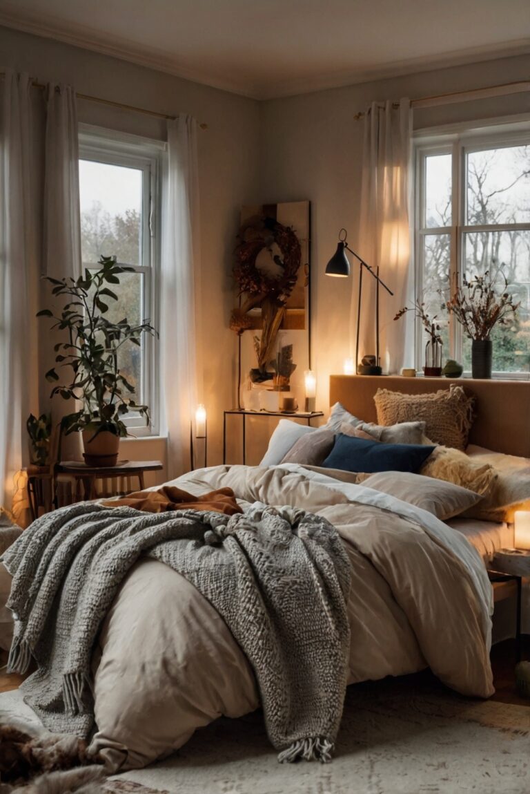 bedroom decor ideas, fall bedroom decor, cozy bedroom decor, modern bedroom decor, elegant bedroom decor