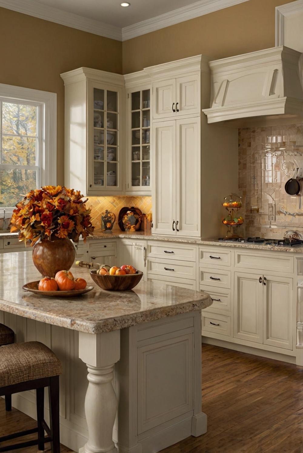 kitchen decor ideas, fall kitchen decor, Sherwin Williams color guide, kitchen color schemes, autumn kitchen decorations