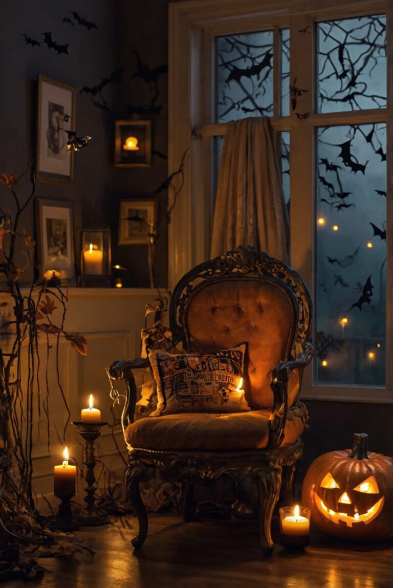 Halloween room decor, Halloween decorations, scary room decorations, spooky room ideas, haunted room design