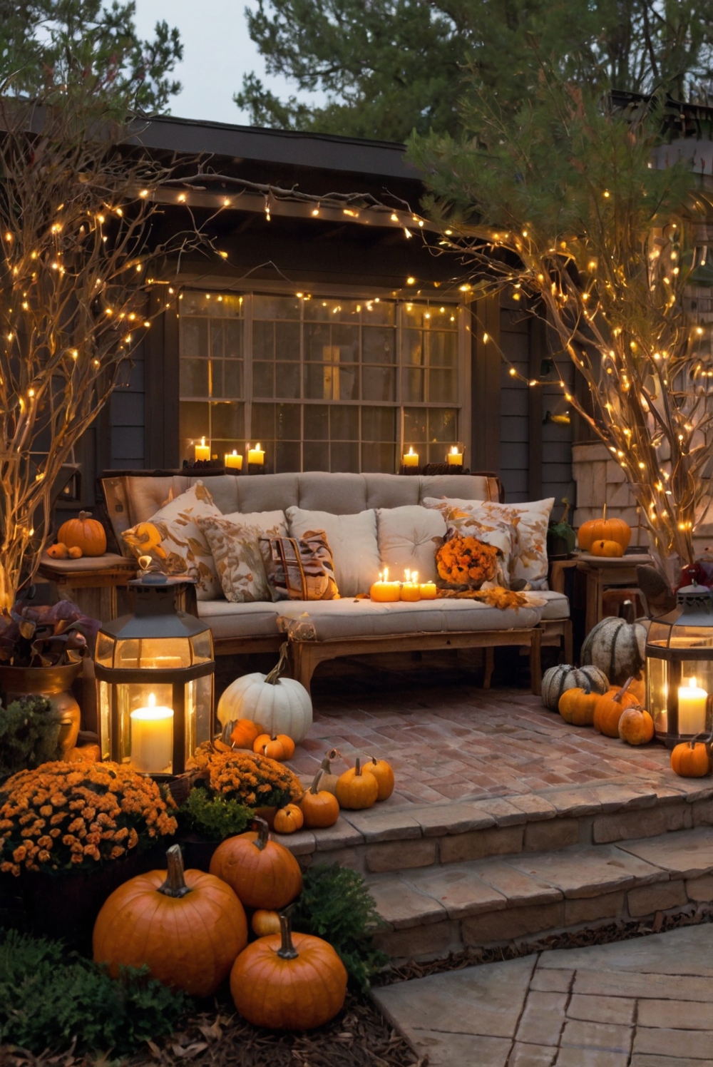 Thanksgiving outdoor decor, Outdoor Thanksgiving decorations, Thanksgiving yard decor, Thanksgiving porch decor, Thanksgiving outdoor lighting