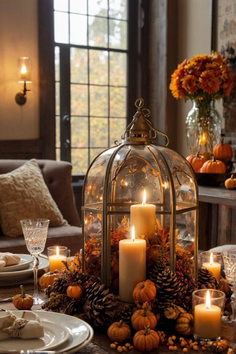 Thanksgiving room decor, Festive home ideas, Holiday home decorations, Seasonal room makeover, Thanksgiving interior design