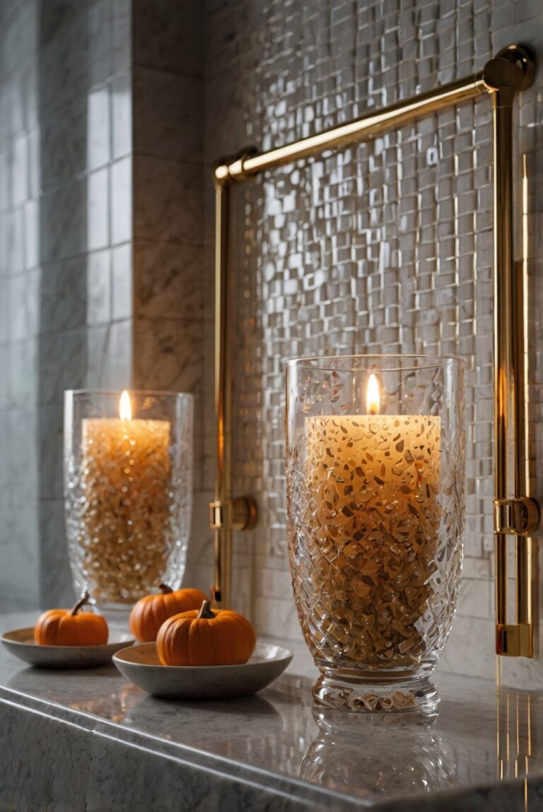 Fall bathroom decor, Bathroom renovation ideas, Luxury bathroom accessories, Modern bathroom design, Stylish bath accessories