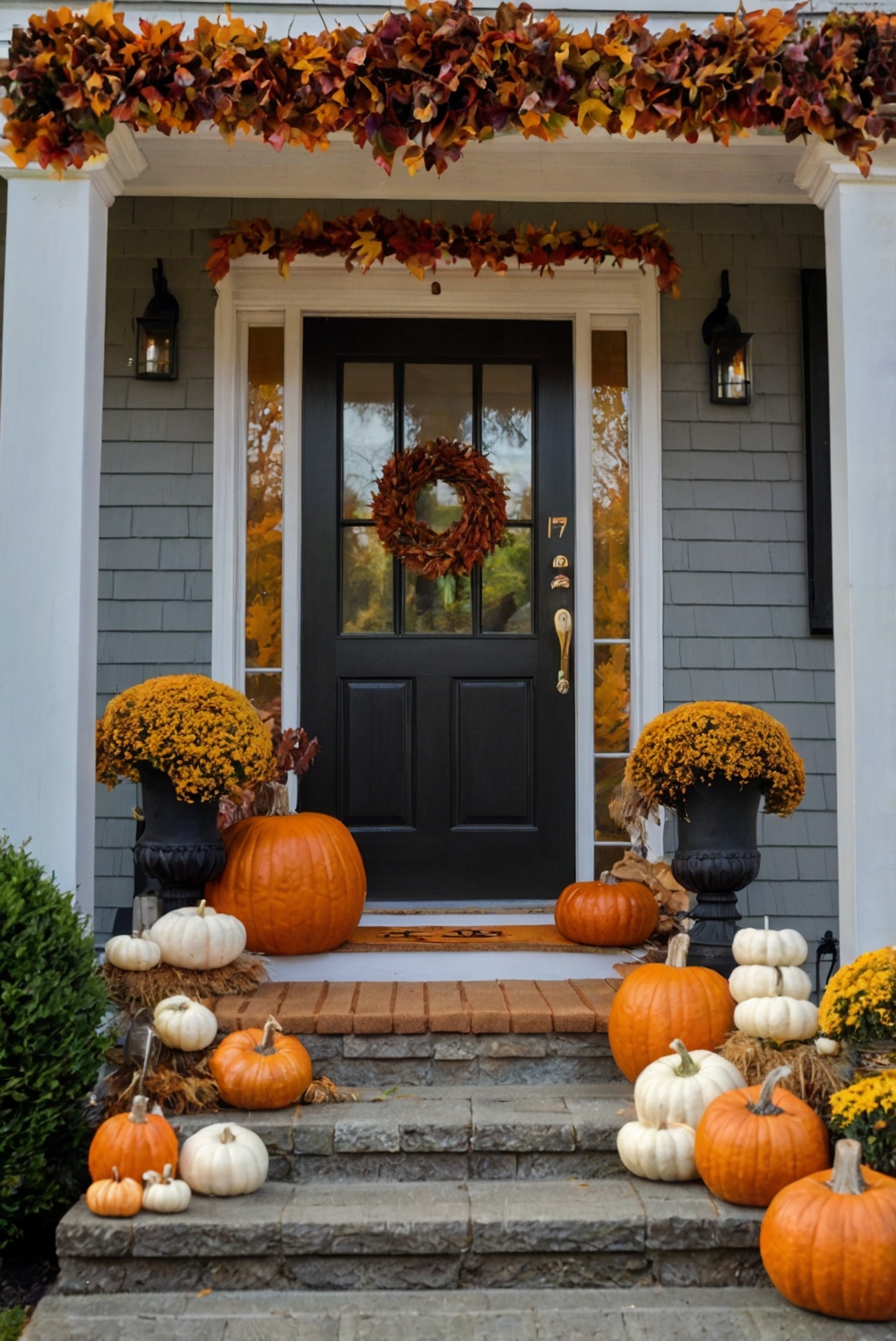 porch decor ideas, fall porch decorations, autumn porch decor, outdoor fall decor, cozy porch decorations