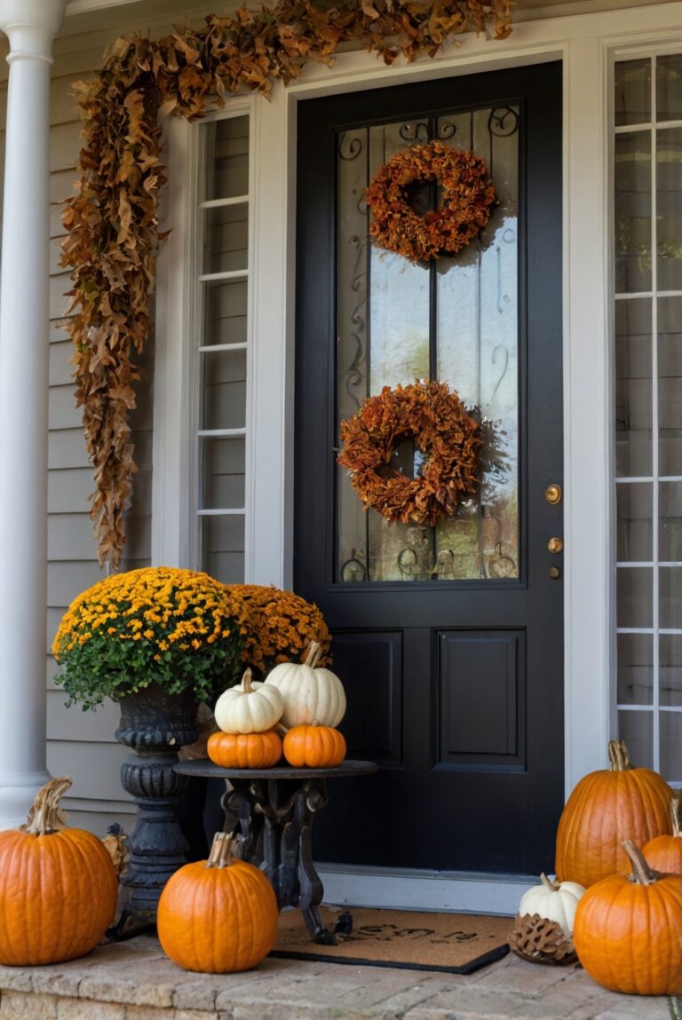 Fall porch decor ideas,Fall porch decorations,Fall front porch decor ideas,Outdoor fall decor ideas,Front porch fall decorating