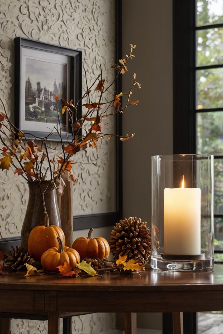 Fall home decor ideas, Elegant autumn decorations, Seasonal interior design, Stylish fall home accents, Fall home makeover