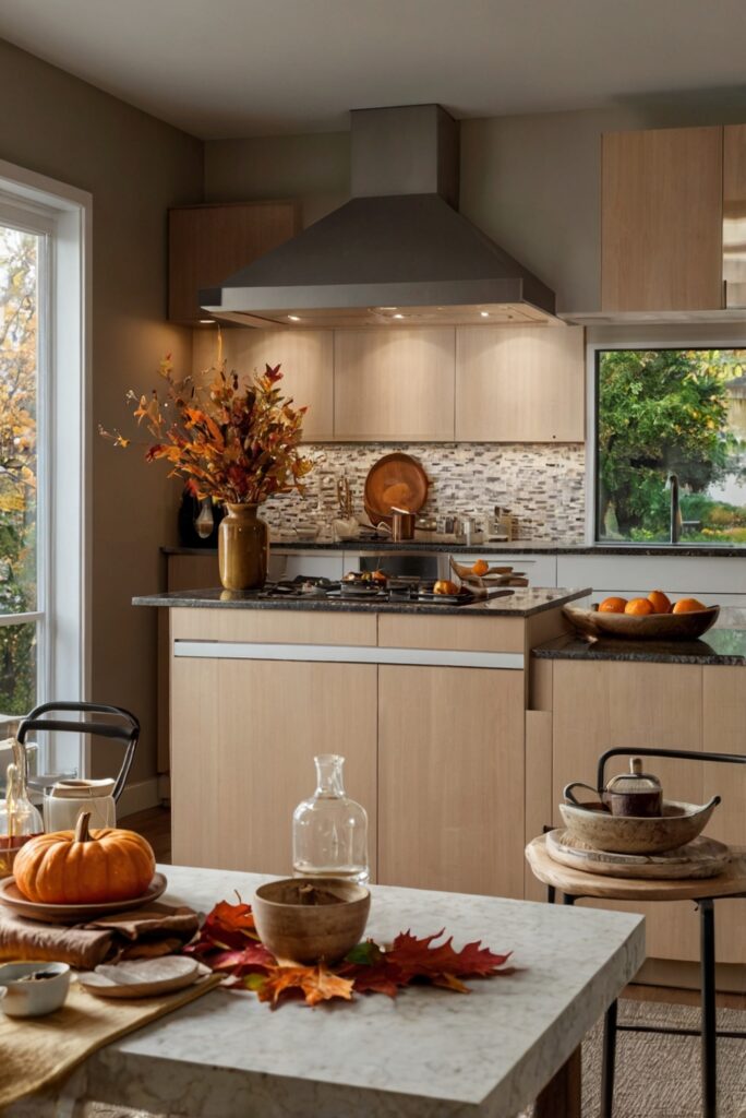 Fall kitchen decor, Fall kitchen upgrades, Kitchen renovation ideas, Fall home improvements, Kitchen remodeling trends